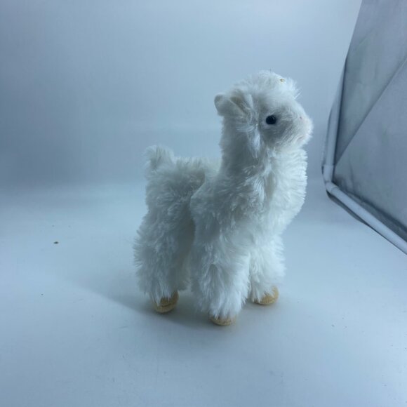 Douglas White Llama Alpaca Plush Stuffed Animal Cuddle Toy Super Soft 7.5" - Picture 3 of 5